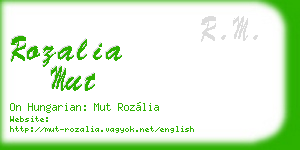 rozalia mut business card