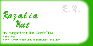 rozalia mut business card